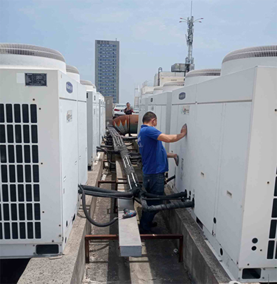 西区中央空调制热和不制冷系统维修方法